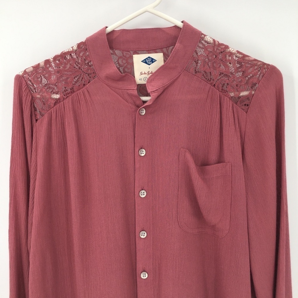 Sadie Robertson Pink Button Down Shirt - Picture 2 of 12